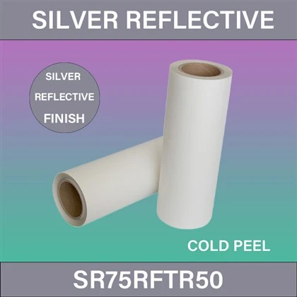 Pel·lícula de transferència DTF reflectant plata